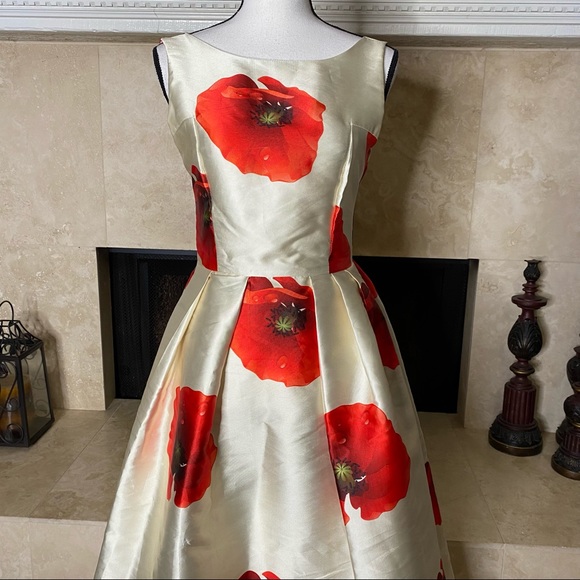 - ChicWish Sleeveless Floral Printed Dress  Vintage SlimNeck Size S - Picture 5 of 12